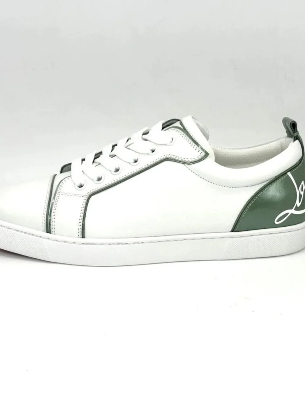 Christian Louboutin FUN LOUISE Junior Leather Signature Low Top Sneakers Shoes